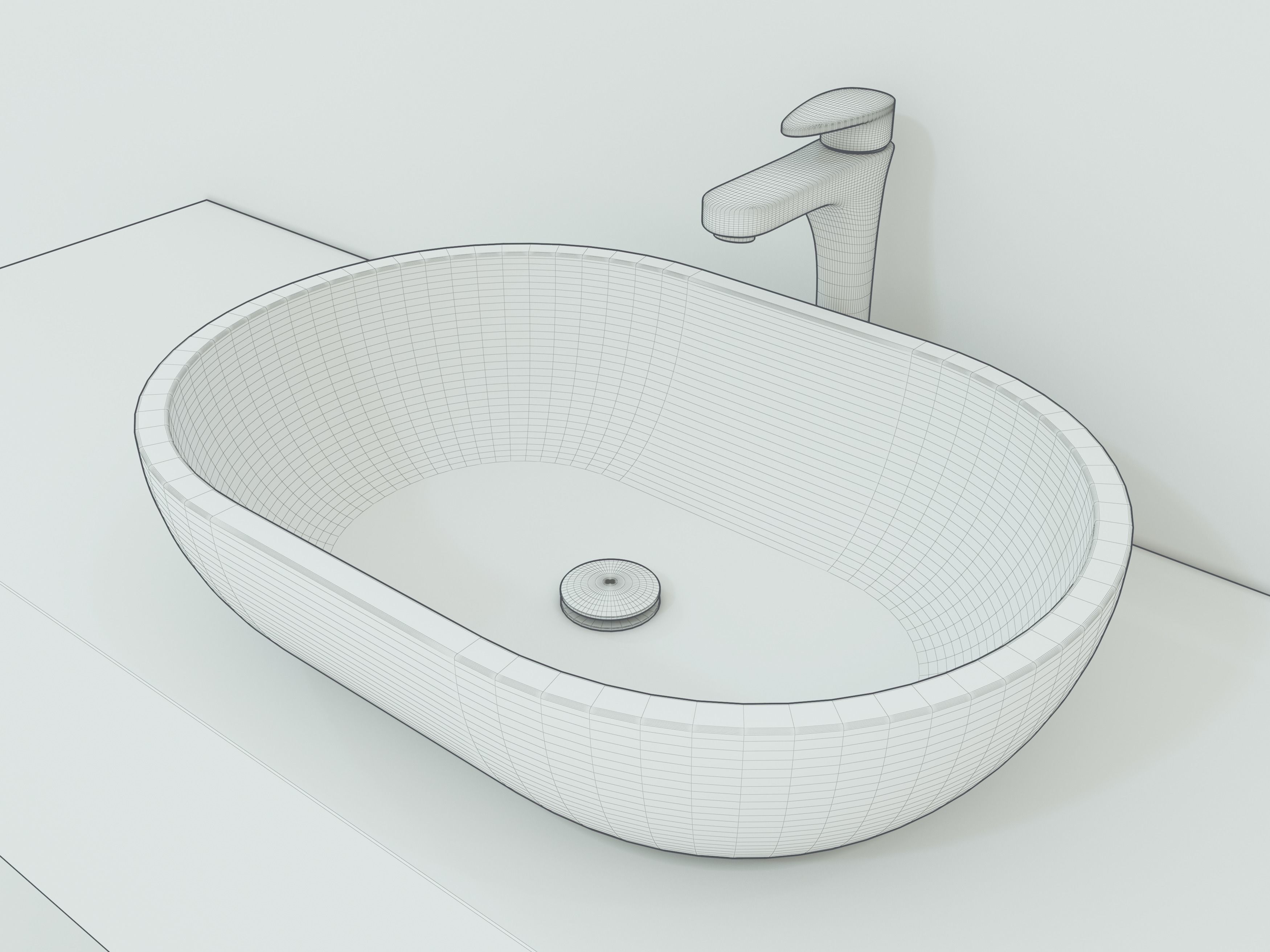 0143 Stone Resin Basins Karla 3D model_4
