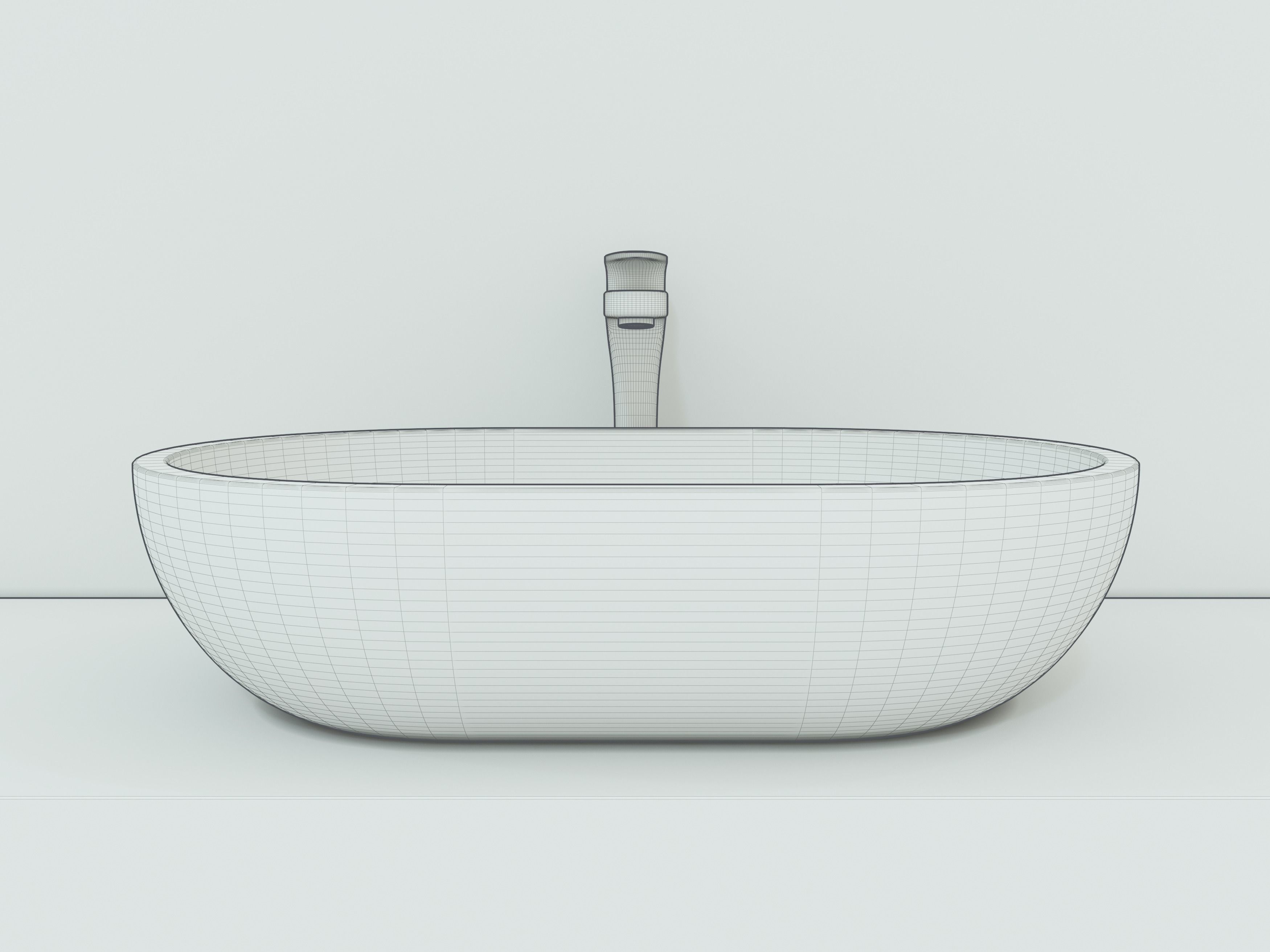 0143 Stone Resin Basins Karla 3D model_3