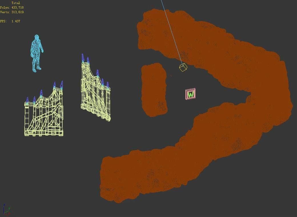 Stone Newman Village Farm - Stone Wall 03 3D model_6