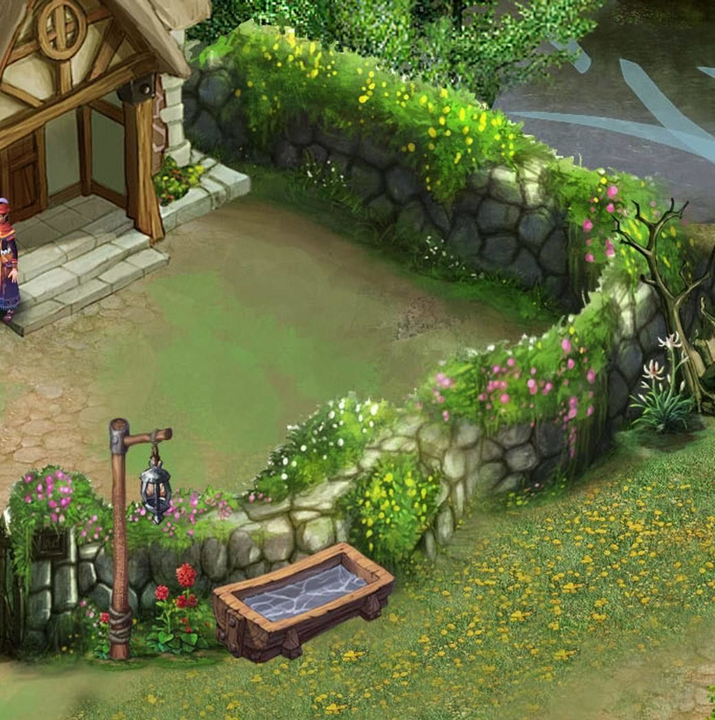 Stone Newman Village Farm - Stone Wall 03 3D model_3