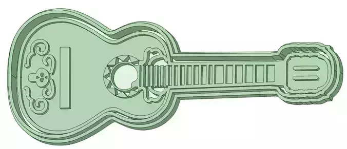 Guitarra coco cookie cutter