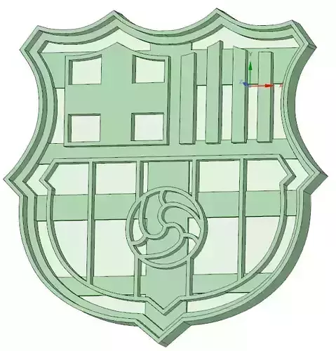 Barcelona Logo Cookie Cutter