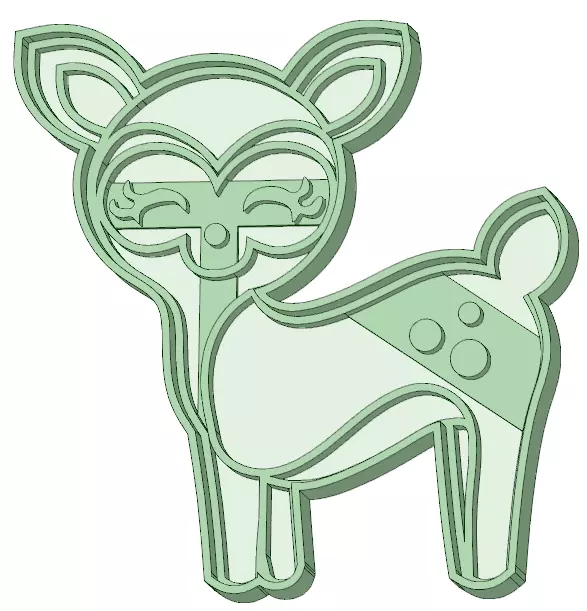 Bamby cookie cutter 3D print model