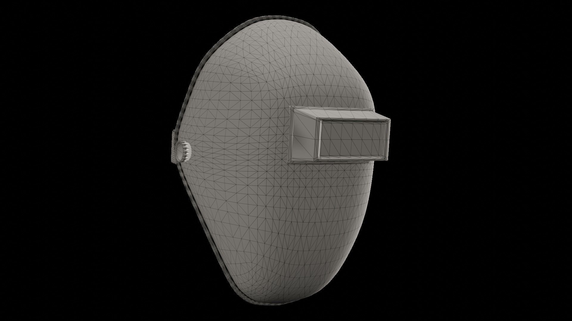 Welding Helmet Low-poly 3D model_5