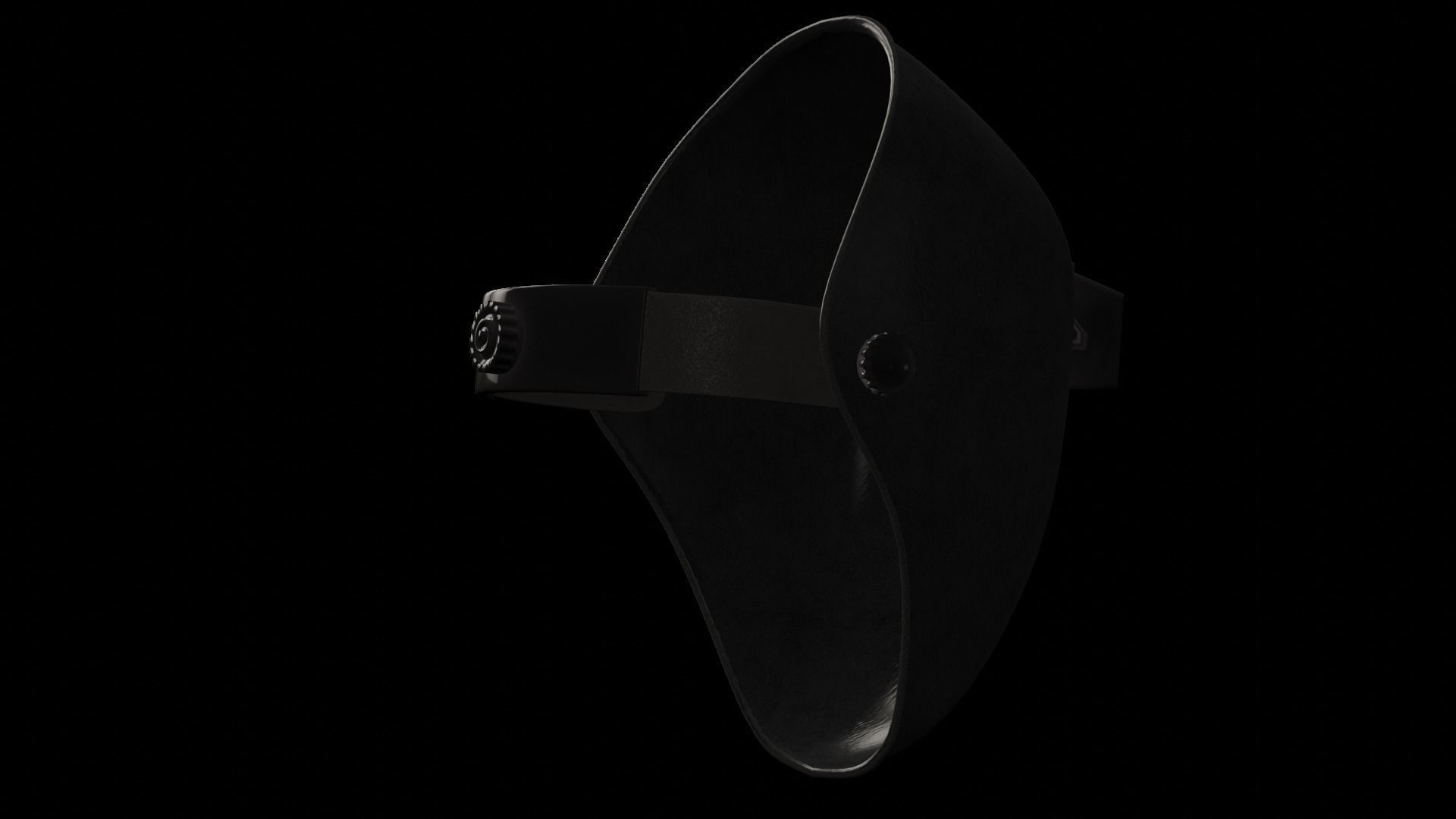 Welding Helmet Low-poly 3D model_3