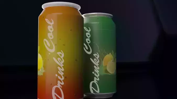 colddrink cans 3d model