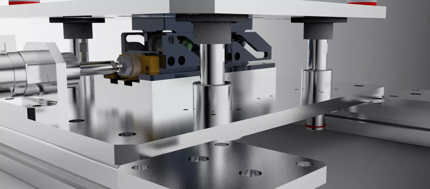 Cylinder pushing mechanism 3D model_0