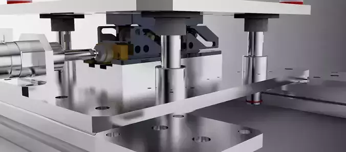 Cylinder pushing mechanism
