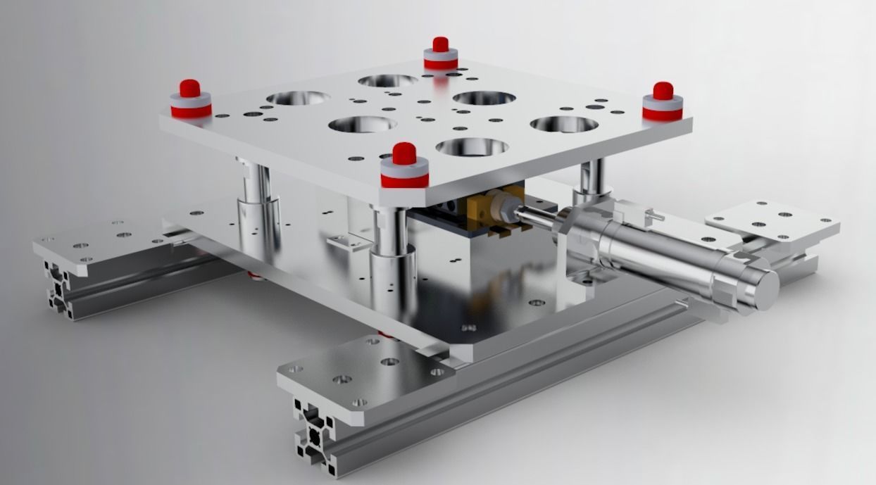 Cylinder pushing mechanism 3D model_5