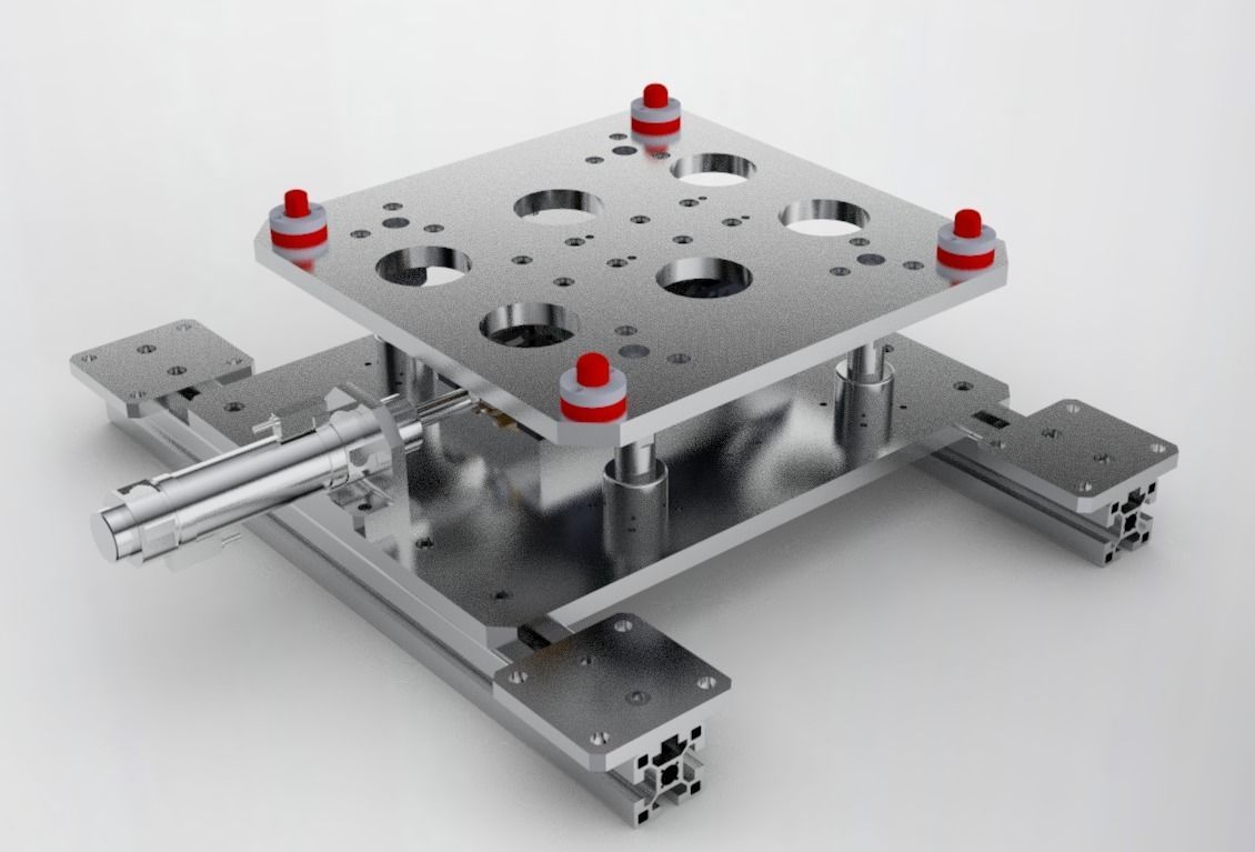 Cylinder pushing mechanism 3D model_2