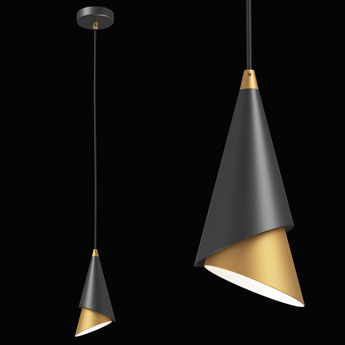 757010 Cone Lightstar Pendant Lamp 3D model_1