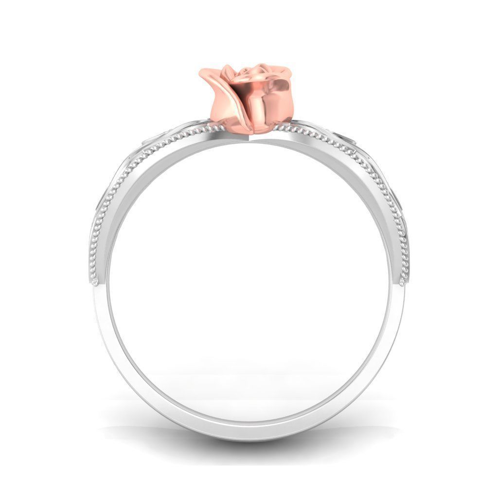 Women Rose Ring 3dm stl render detail 3D print model_3