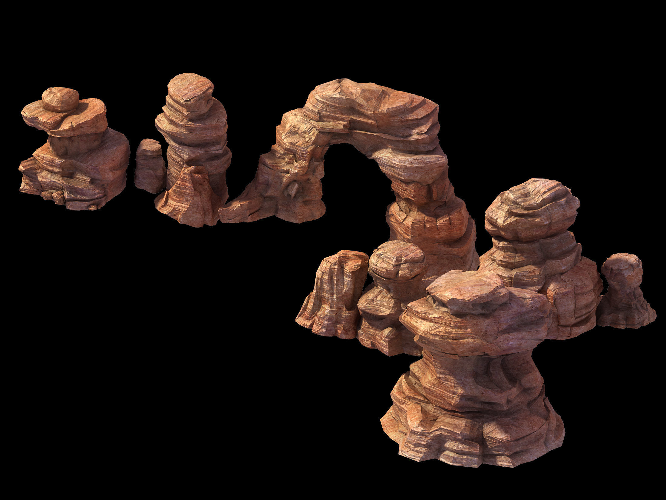Stone Blood Festival Canyon - Stone 01 3D model_1