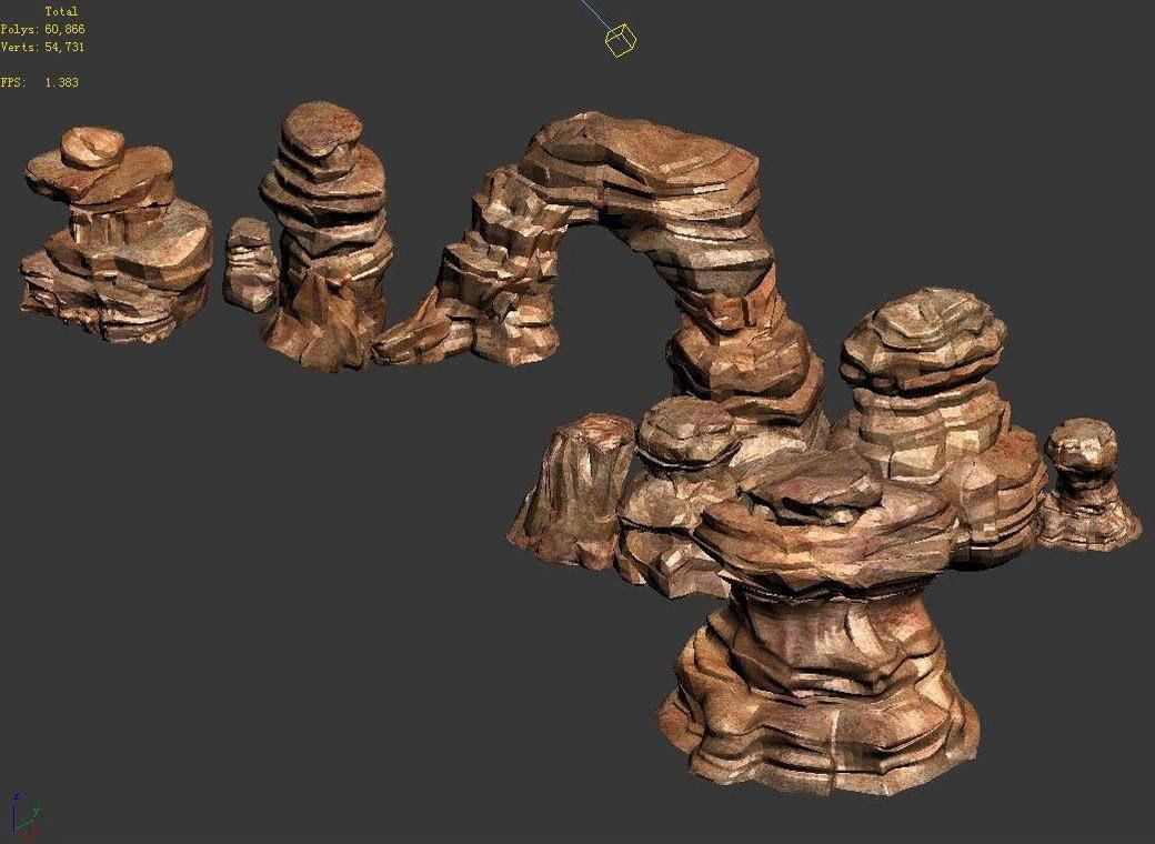 Stone Blood Festival Canyon - Stone 01 3D model_4