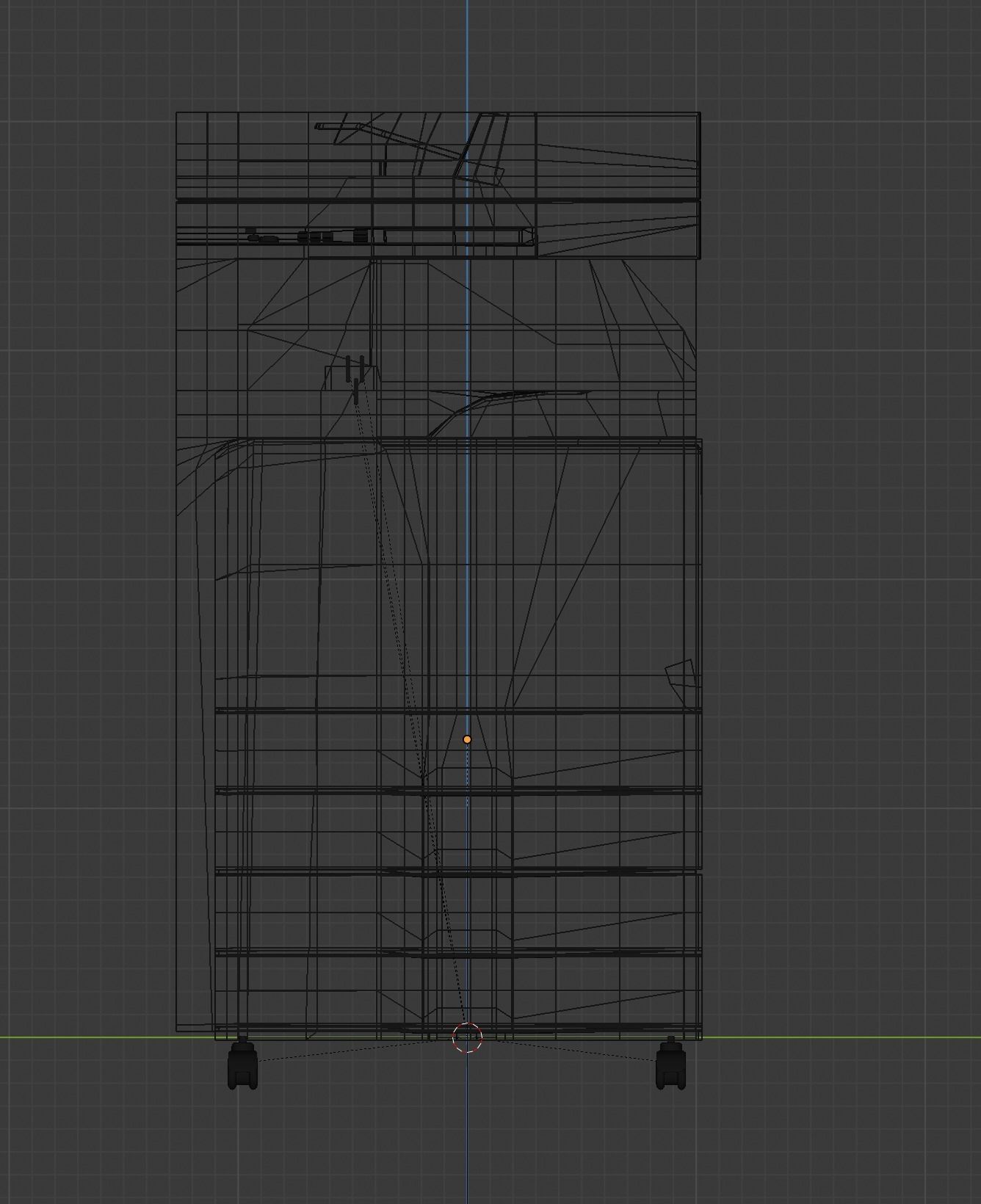 Printer  Scanner Low Poly Subdivison On Low-poly 3D model_14