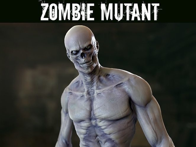 Zombie Mutant Low-poly 3D model