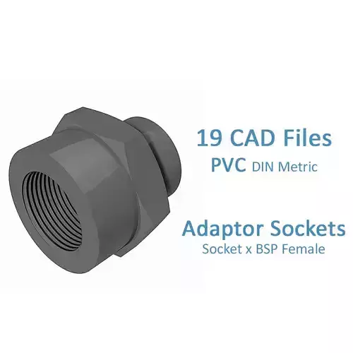 PVC Adaptor Sockets - Socket x BSP Female