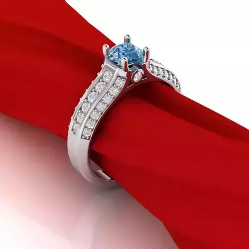 Luxury Engagement Ring 3D print model