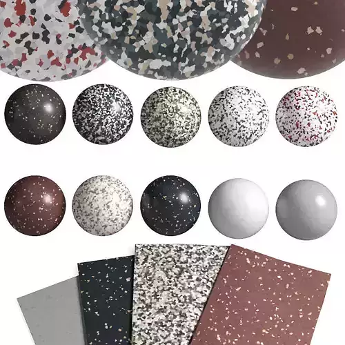 20-in-1 Scanned Terrazzo Material Pack Texture