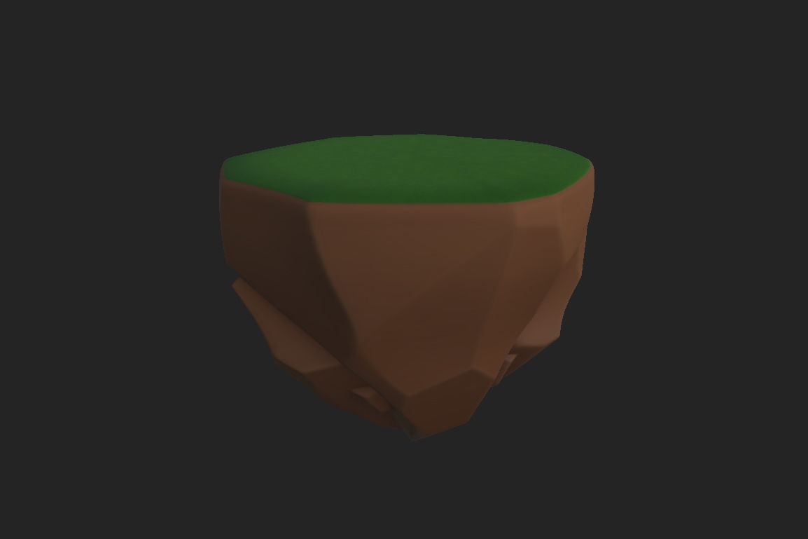 Floating Island 3D model_9