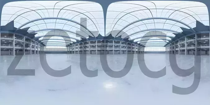HDRI - Industrial Hall Interior 1