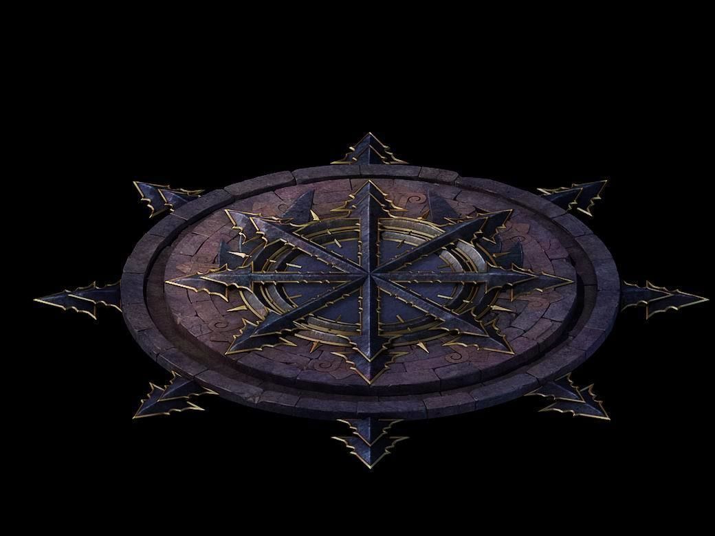 Stone Blood Birds Secret Room - Magic Table 01 3D model_1