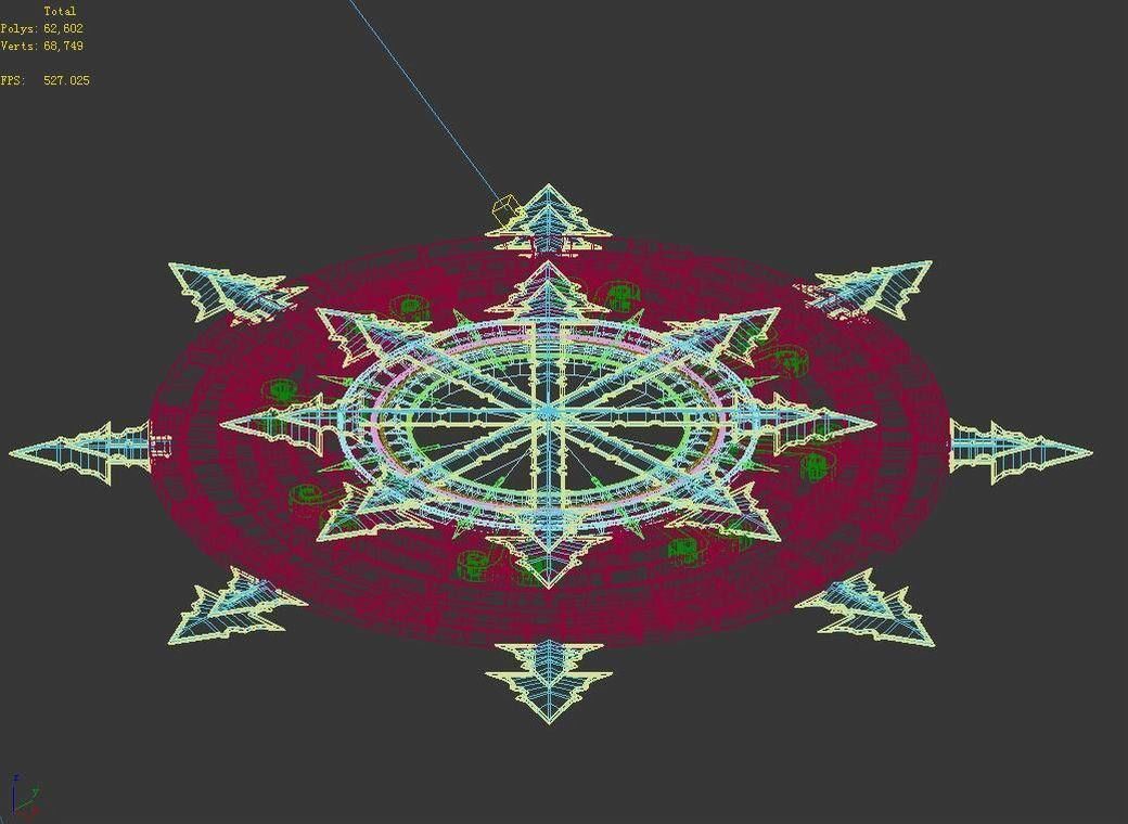 Stone Blood Birds Secret Room - Magic Table 01 3D model_6