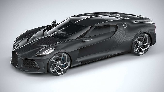 Bugatti La Voiture Noire 2019 CoronaRender 3D model
