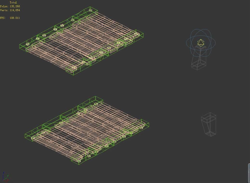 Stone Blood Bird House Secret Room - Wooden Bridge 01 3D model_4