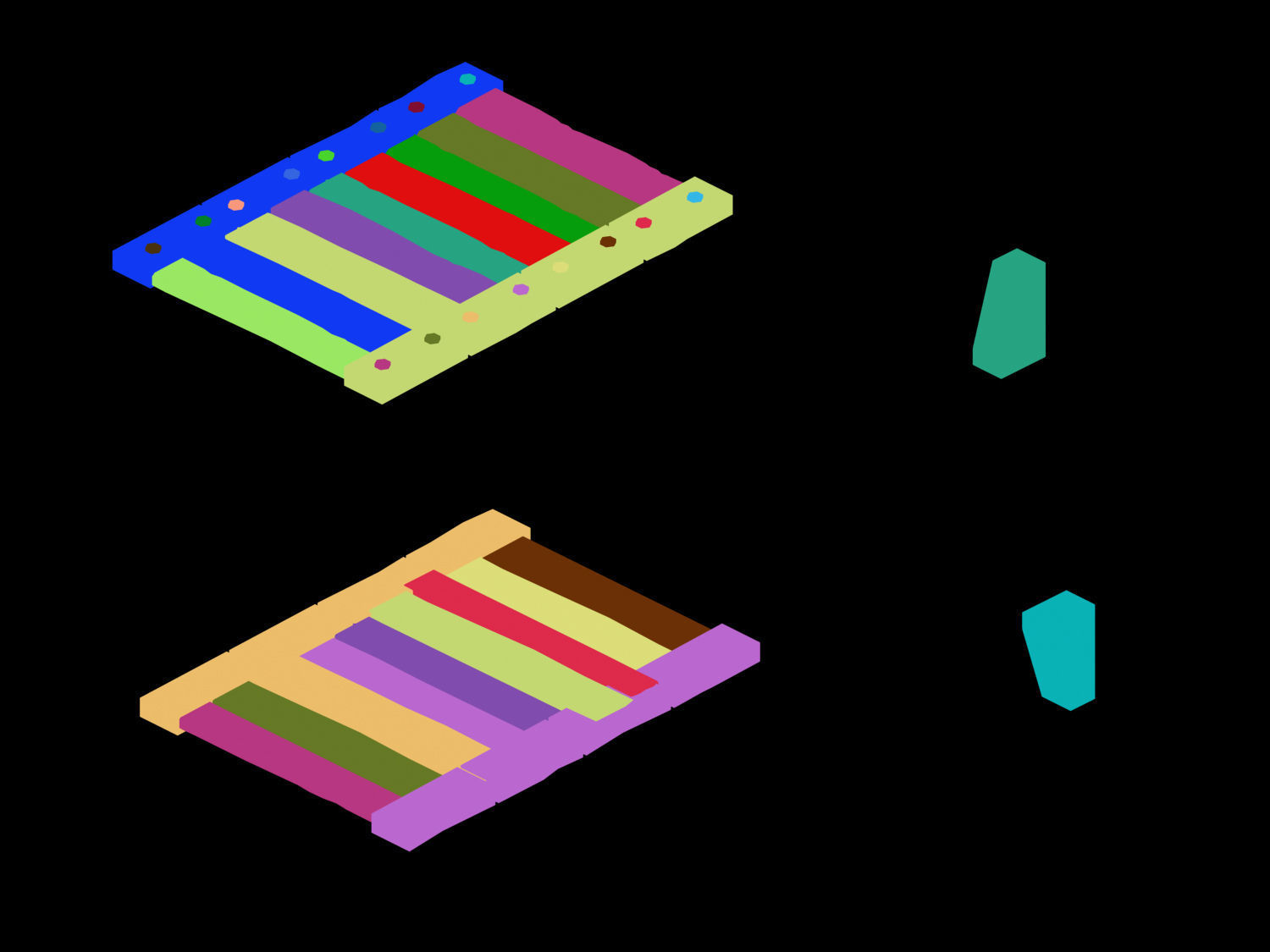 Stone Blood Bird House Secret Room - Wooden Bridge 01 3D model_2