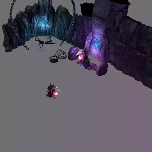 Stone Chamber of Secrets - Wall Stone Totem 01