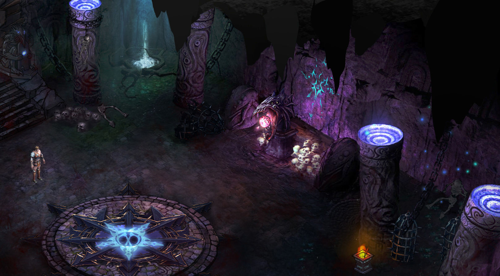 Stone Chamber of Secrets - Wall Stone Totem 01 3D model_6