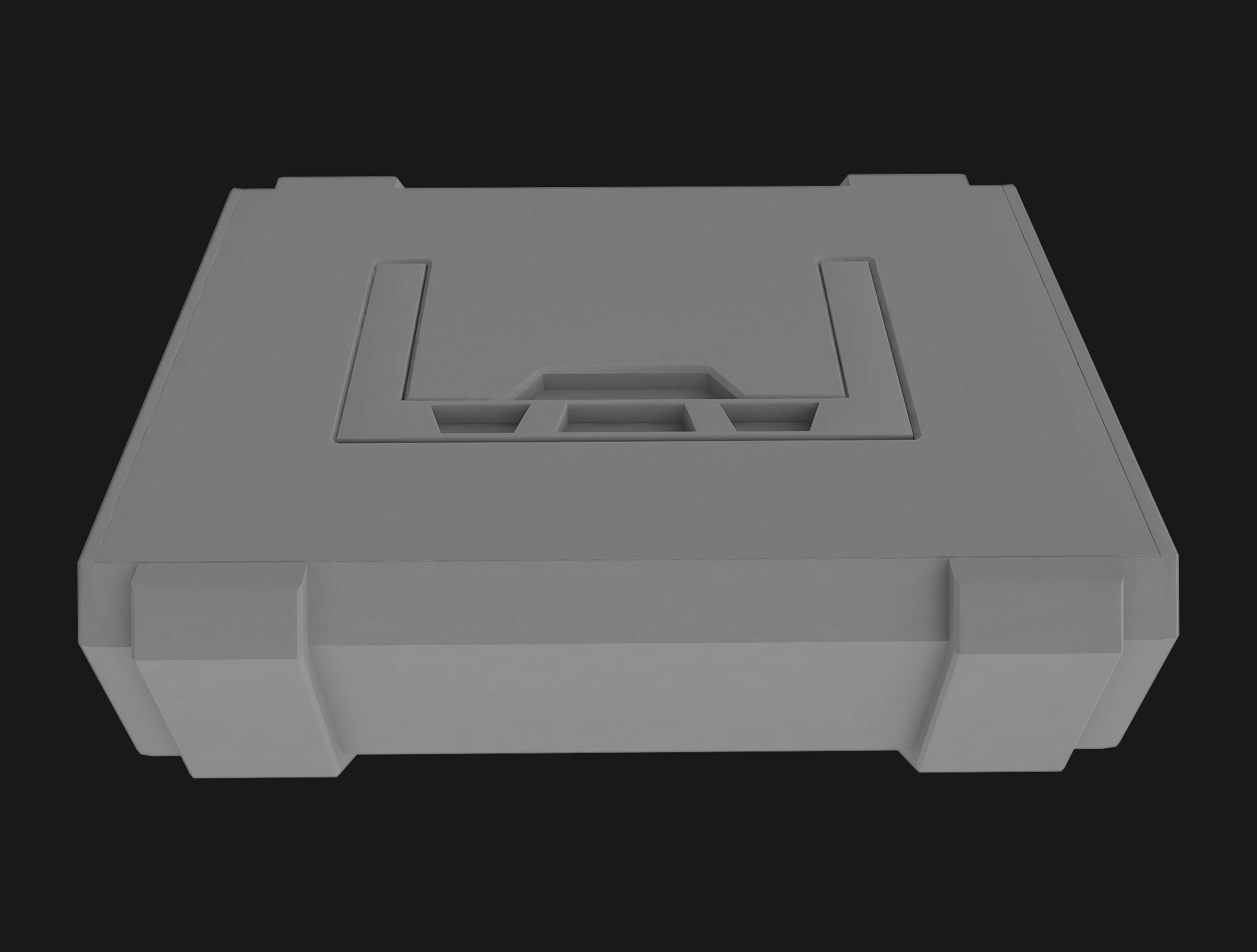 Sci-fi Crate Low-poly 3D model_11
