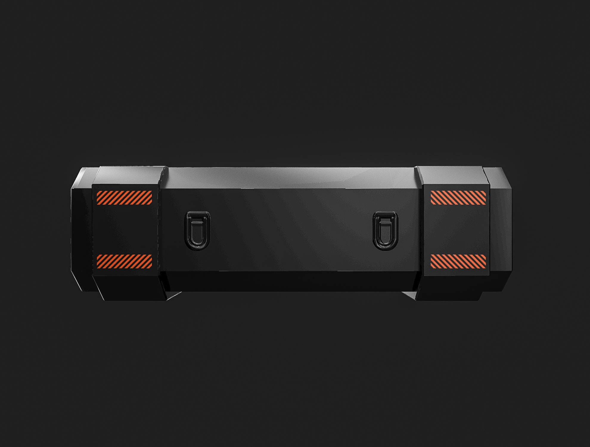 Sci-fi Crate Low-poly 3D model_6