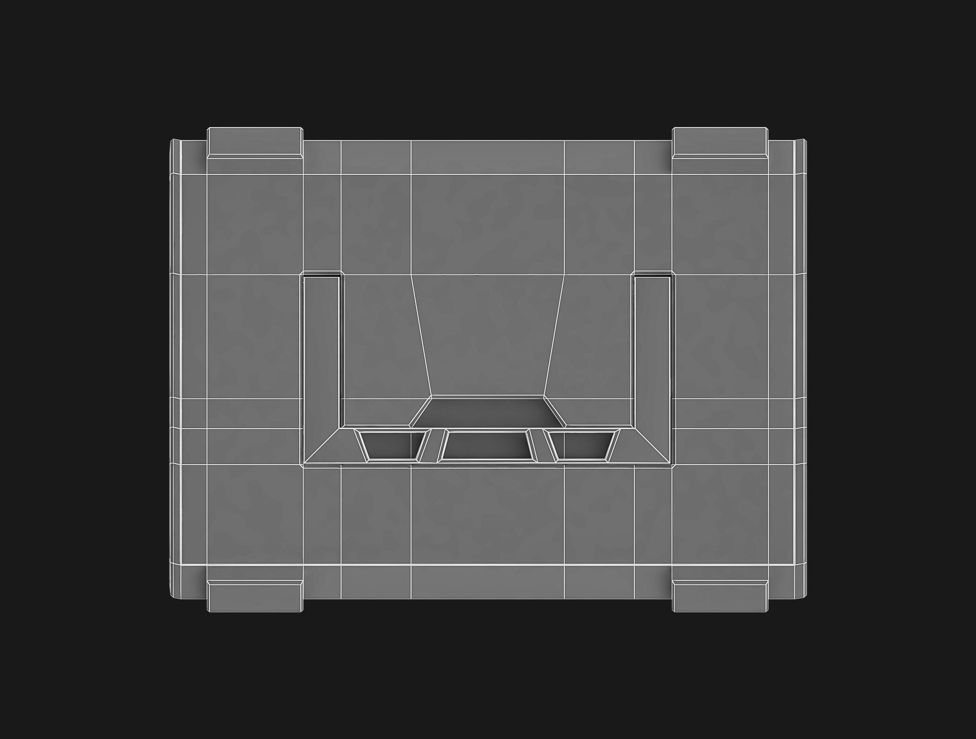 Sci-fi Crate Low-poly 3D model_9