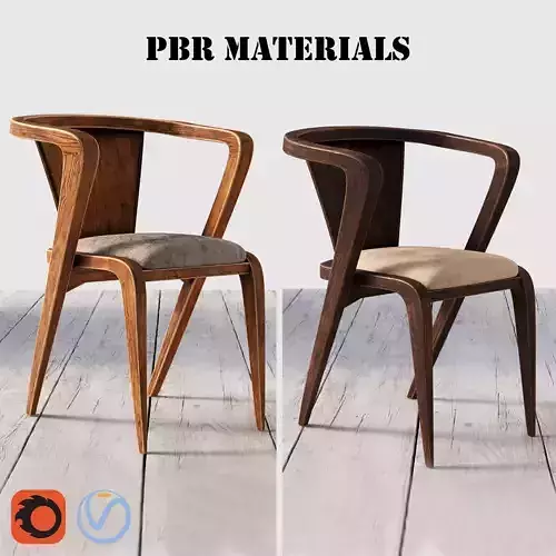 roots chair 01 3D model