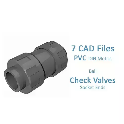 PVC Ball Check Valves - Socket Ends