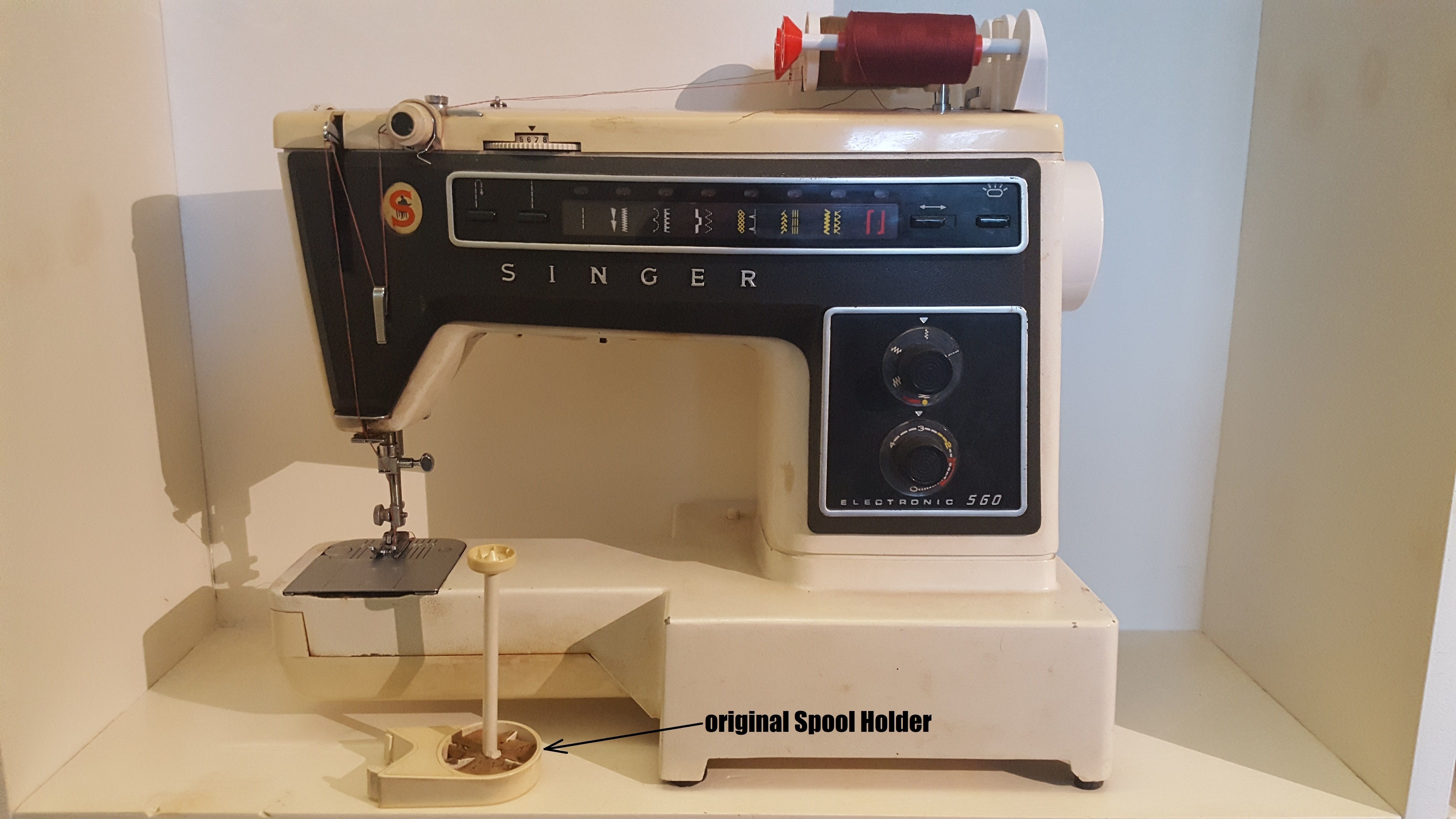 Singer Electronic 560 Spool Holder Modification free 3D model 3D