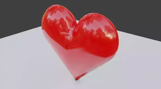 Heart Low Poly - Material - Coracao Low-poly 3D model