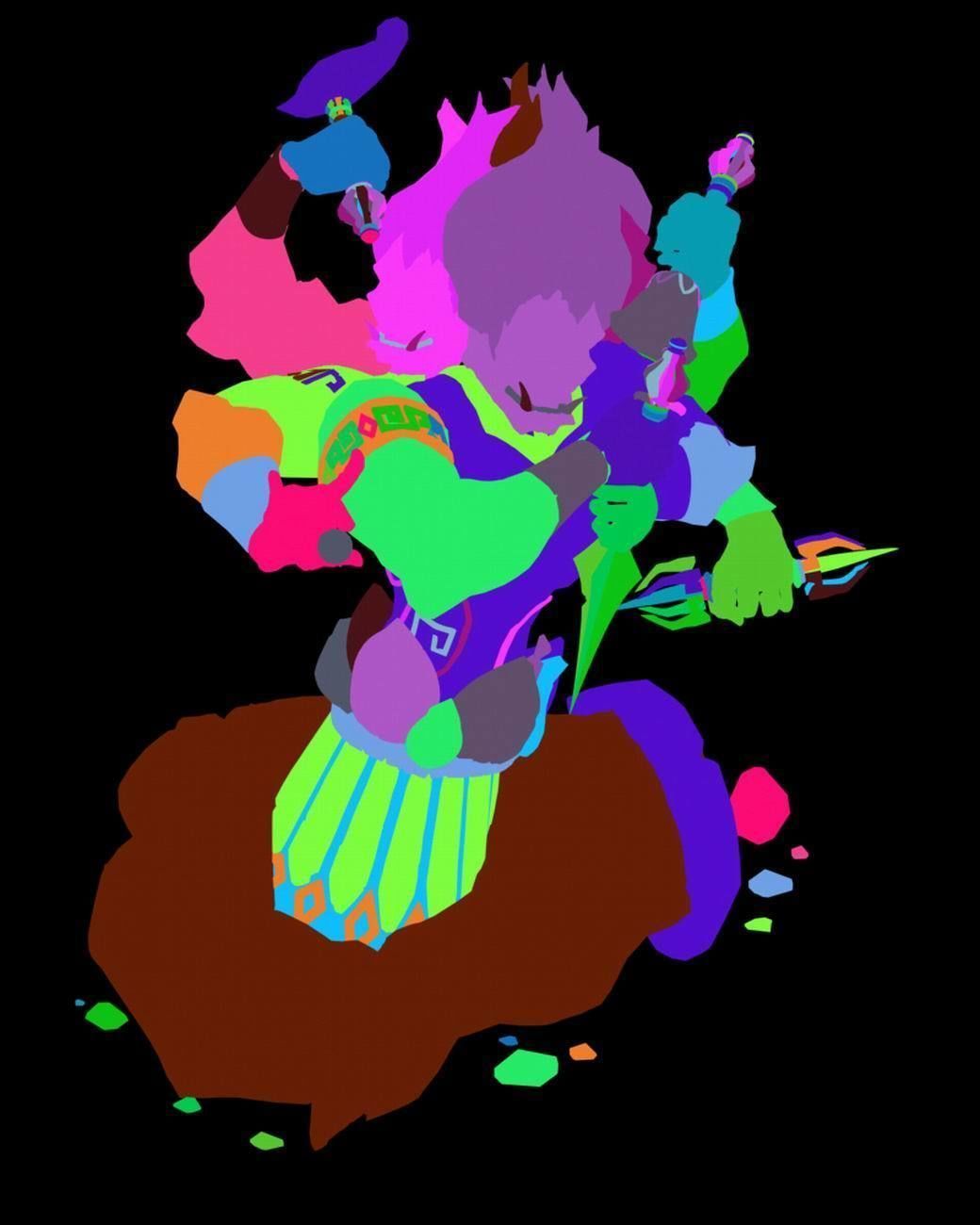 Stone Art Stone Sculpture - Hand Holding Statue 3D model_3