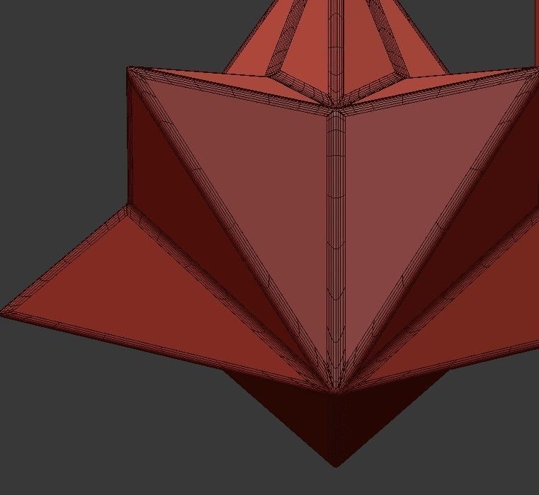 Moroccan three christmas ornaments hanging 3D model_4