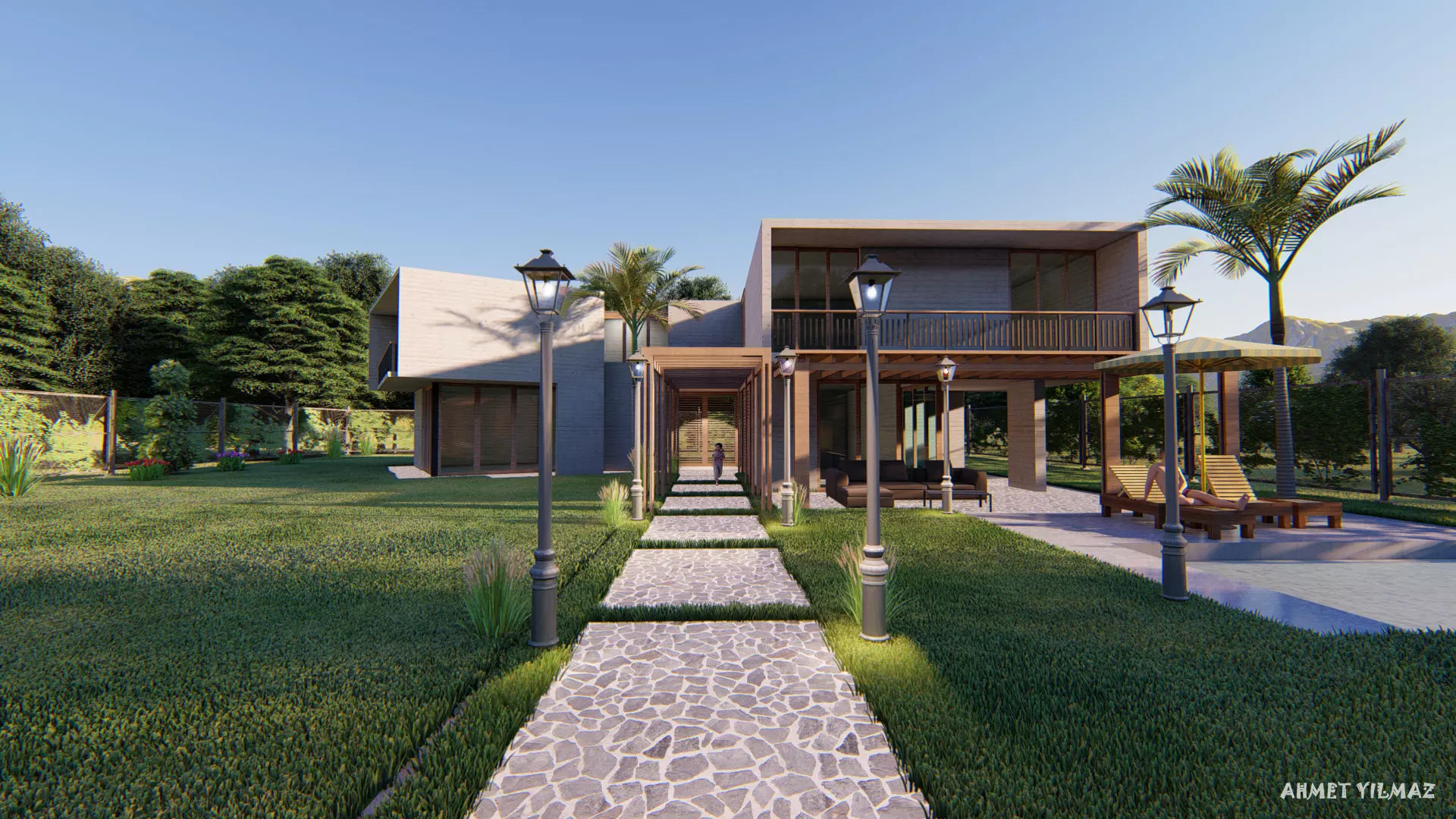 3d villa house model architecture 3D model