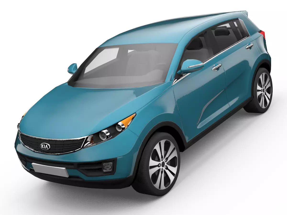KIA Sportage SUV 3D Model Low-poly 3D model_0