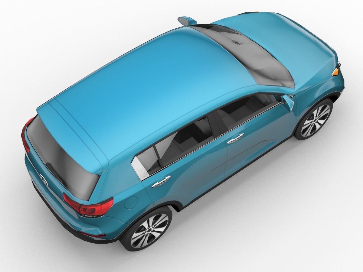 KIA Sportage SUV 3D Model Low-poly 3D model_10