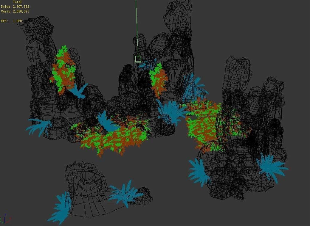 Stone Garden - Rockery 51 3D model_7