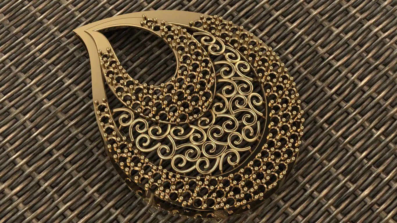 locket earing 3D print model