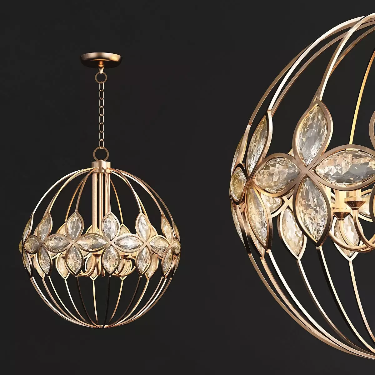 Uttermost chandelier - chandelier 3D model