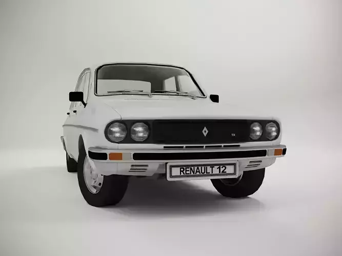 Renault 12 TX Low-poly 3D model