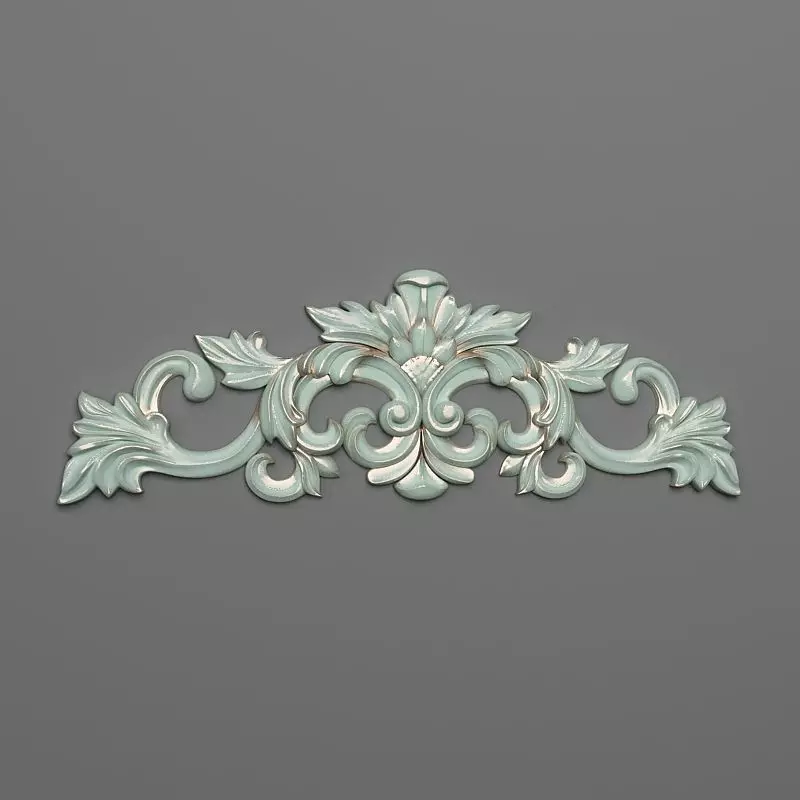Cartouche ornate ornament 3D print model_0