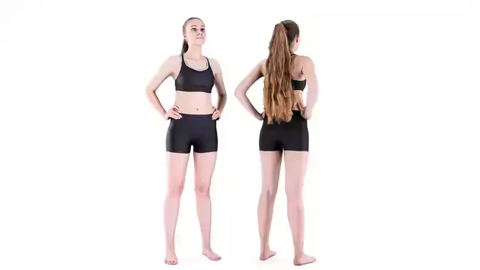 Female sport 79 Low-poly 3D model Female sport 79 Low-poly 3D model